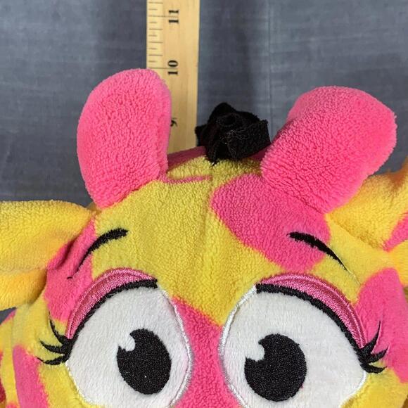 Tummy Stuffers Wild Ones Yellow Pink Giraffe Plush Stuffed Animal Toy Jay @ Play - Picture 9 of 10